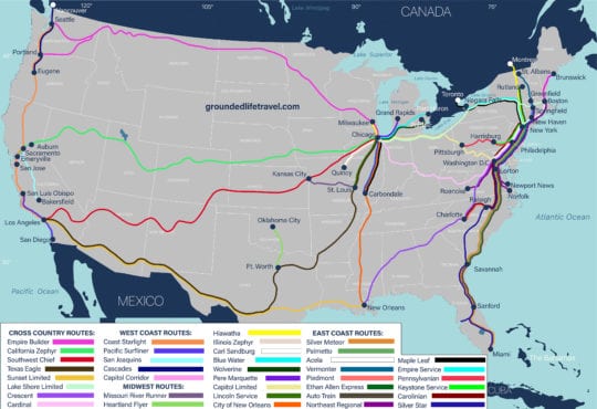 Amtrak Map